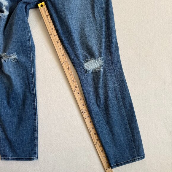 7 For All Mankind Jeans Women's Size 28 Blue Josefina Boyfriend Cut Button Fly - Picture 11 of 13